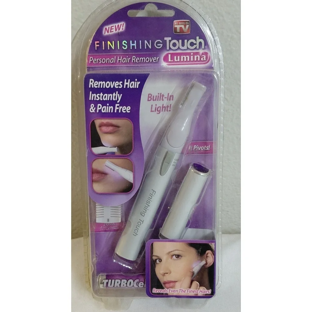 Finishing Touch Lumina Personal Hair Remover Electric Trimmer Built-In Light New